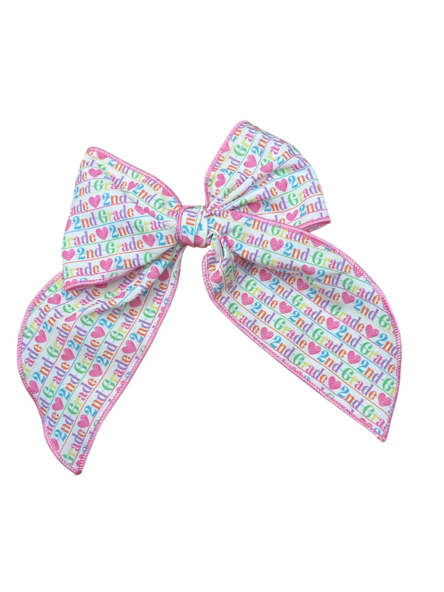 Serged hair bow- school bows