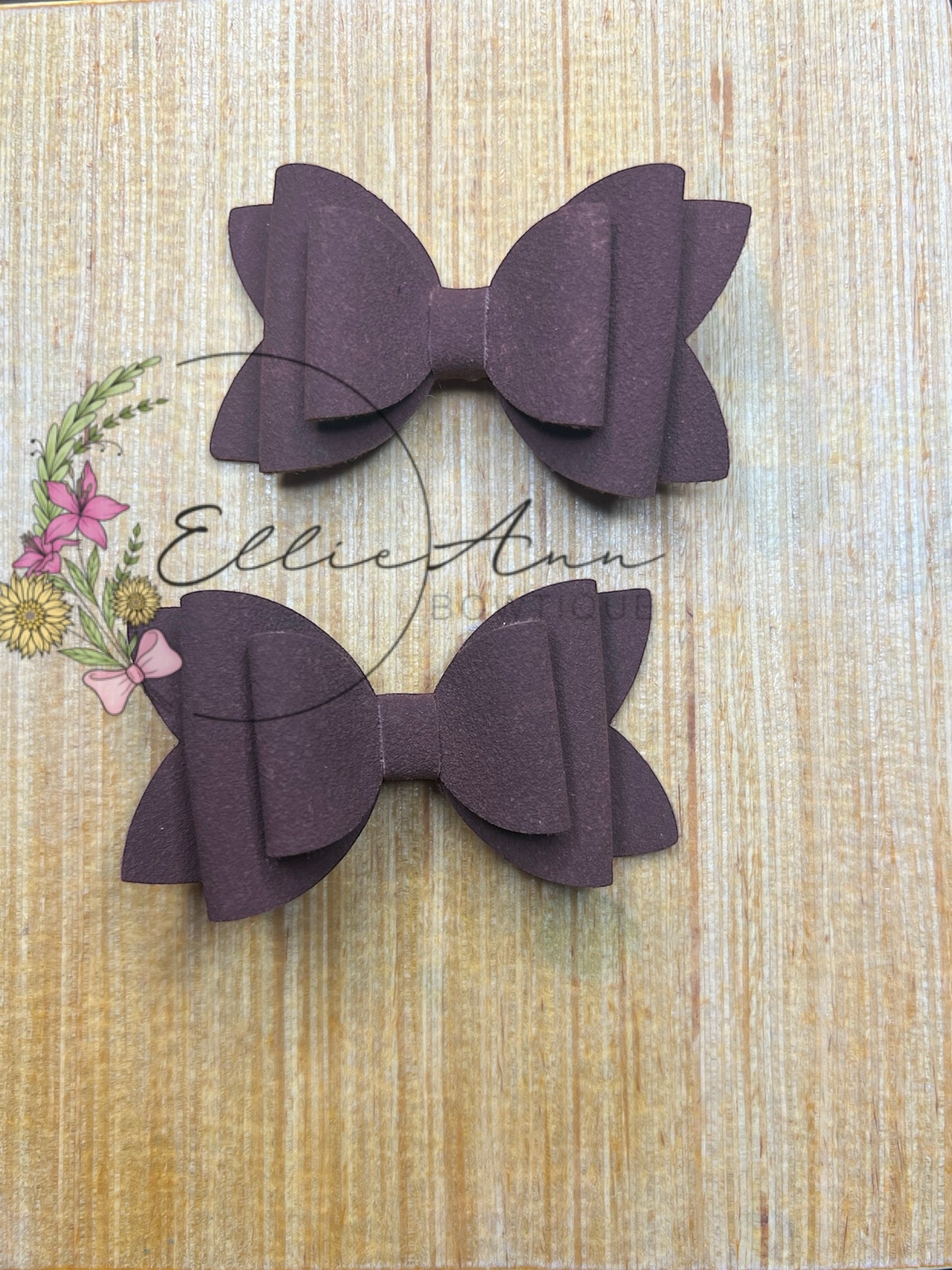 Solids 3inch Leather Pigtail Sets