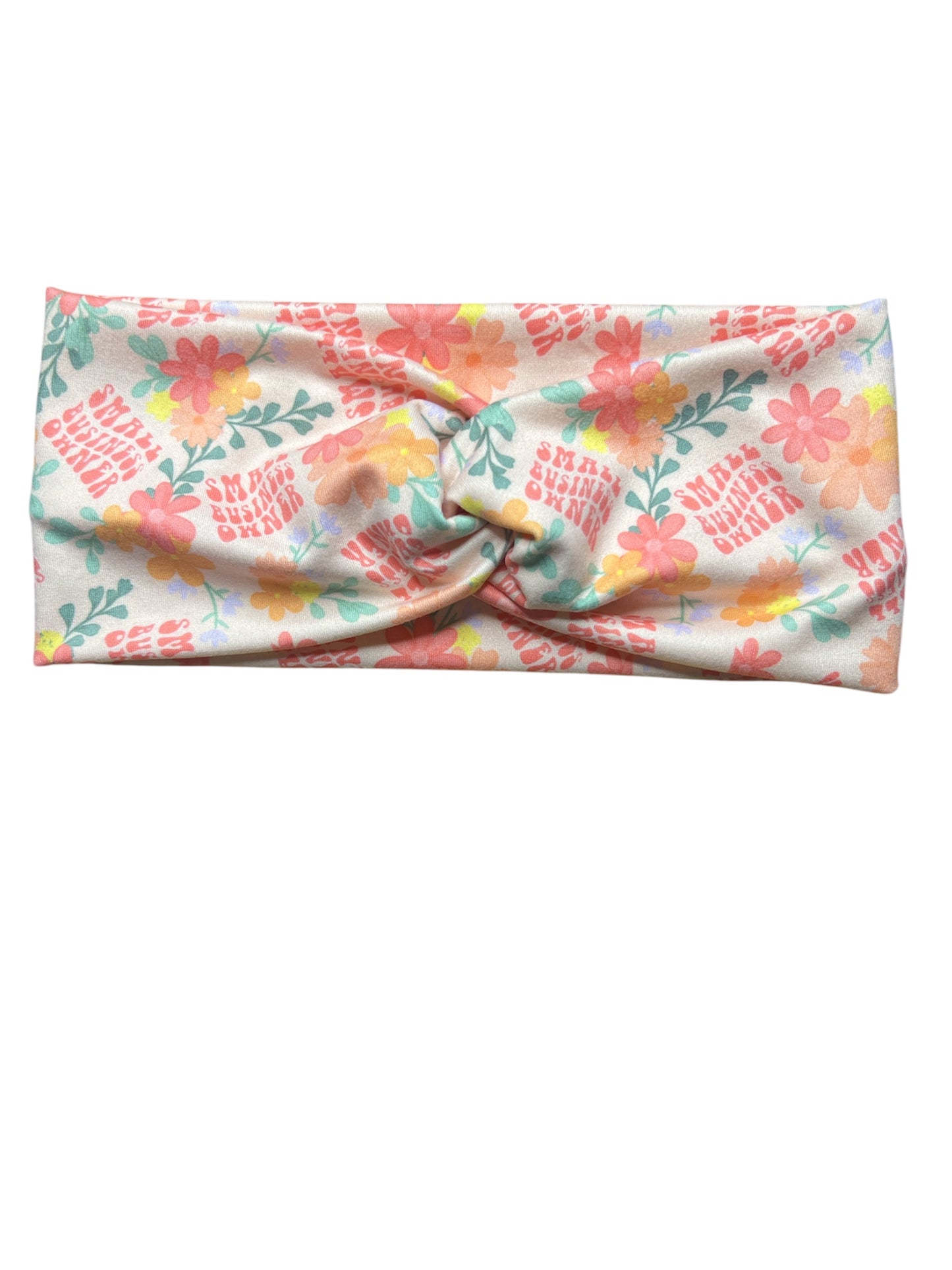 DBP Twist Headband Floral Small Business Owner