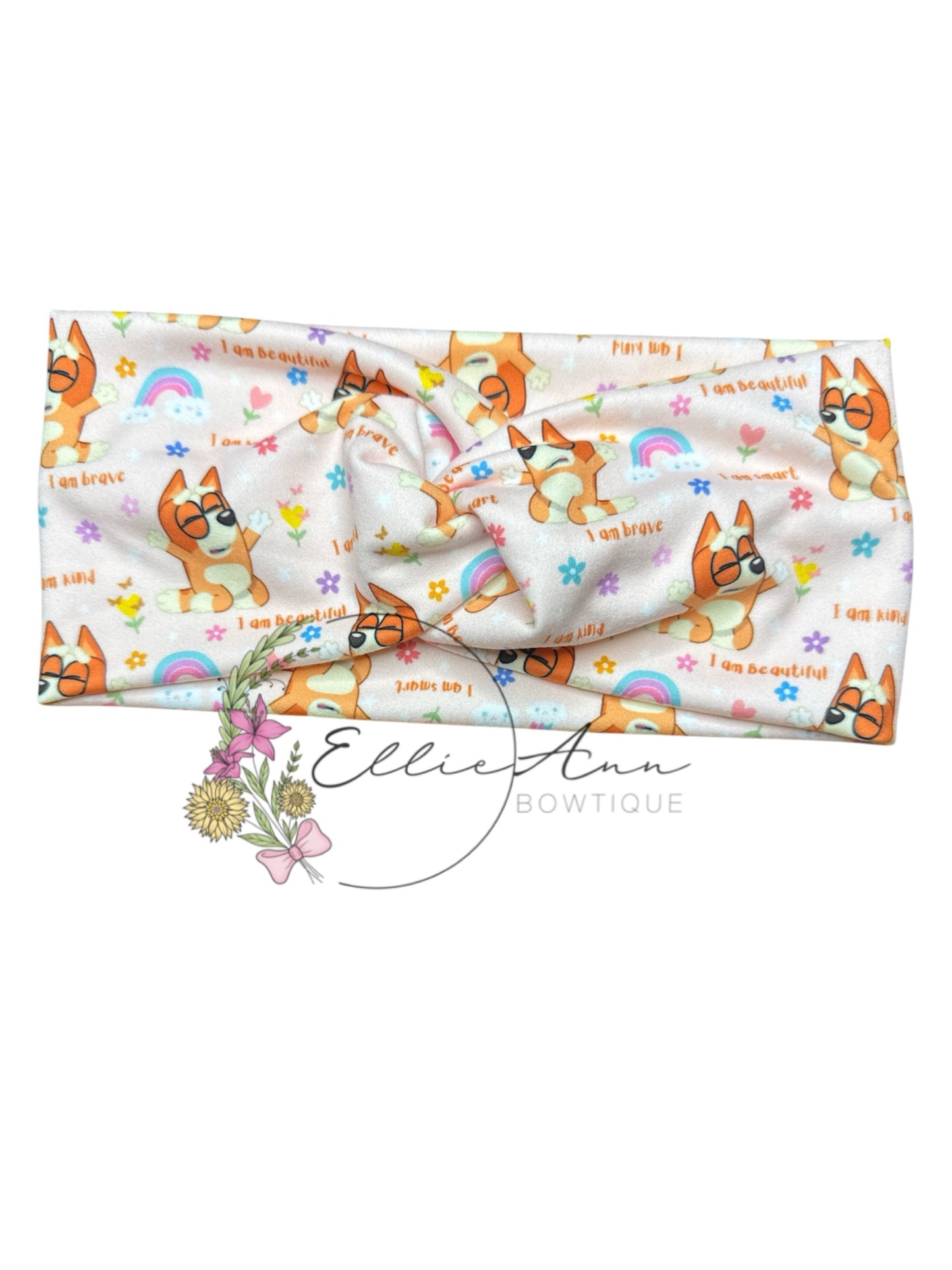 DBP Twist Headbands- Blue Dog