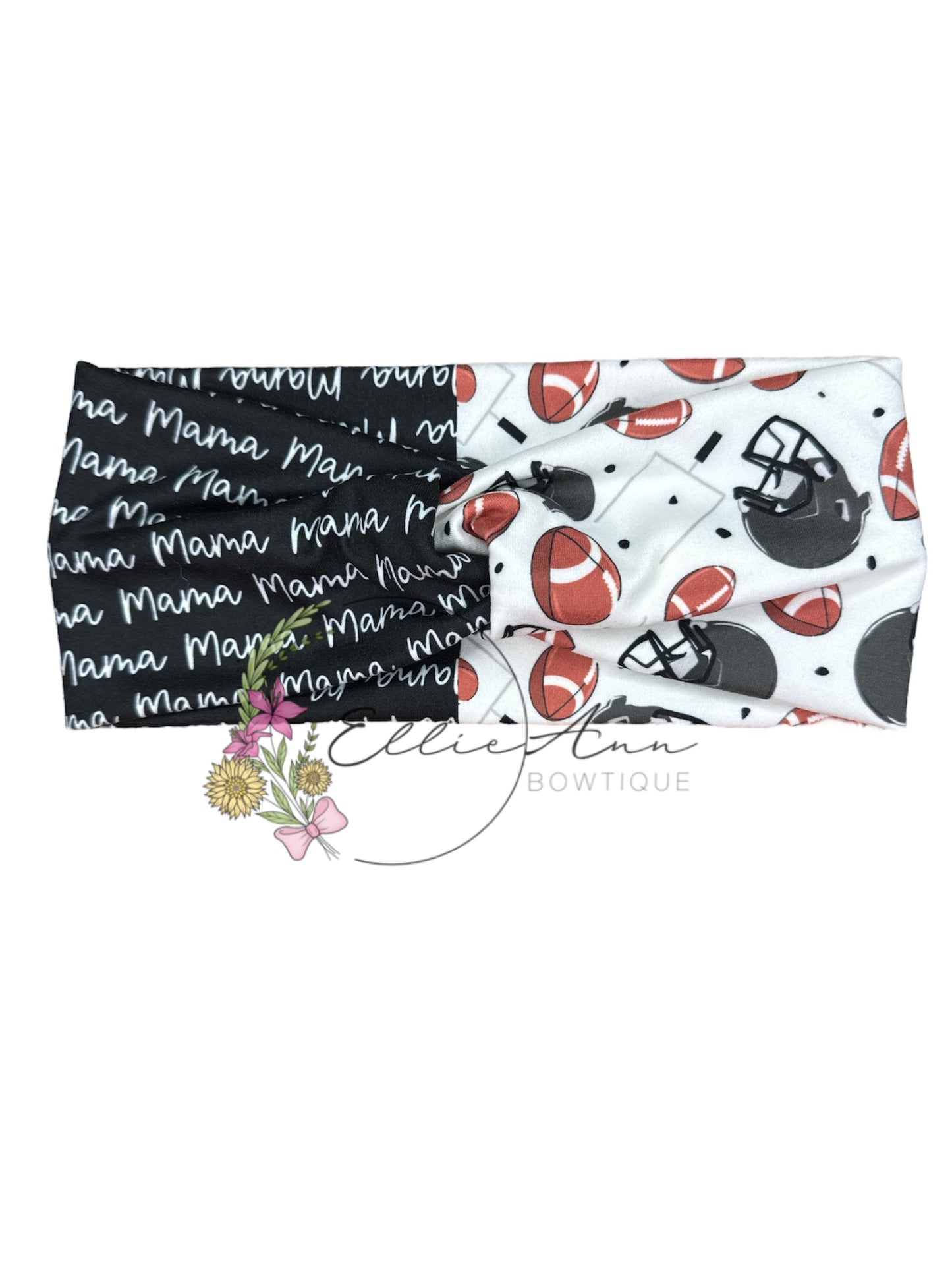 DBP Twist Headband Football Mama