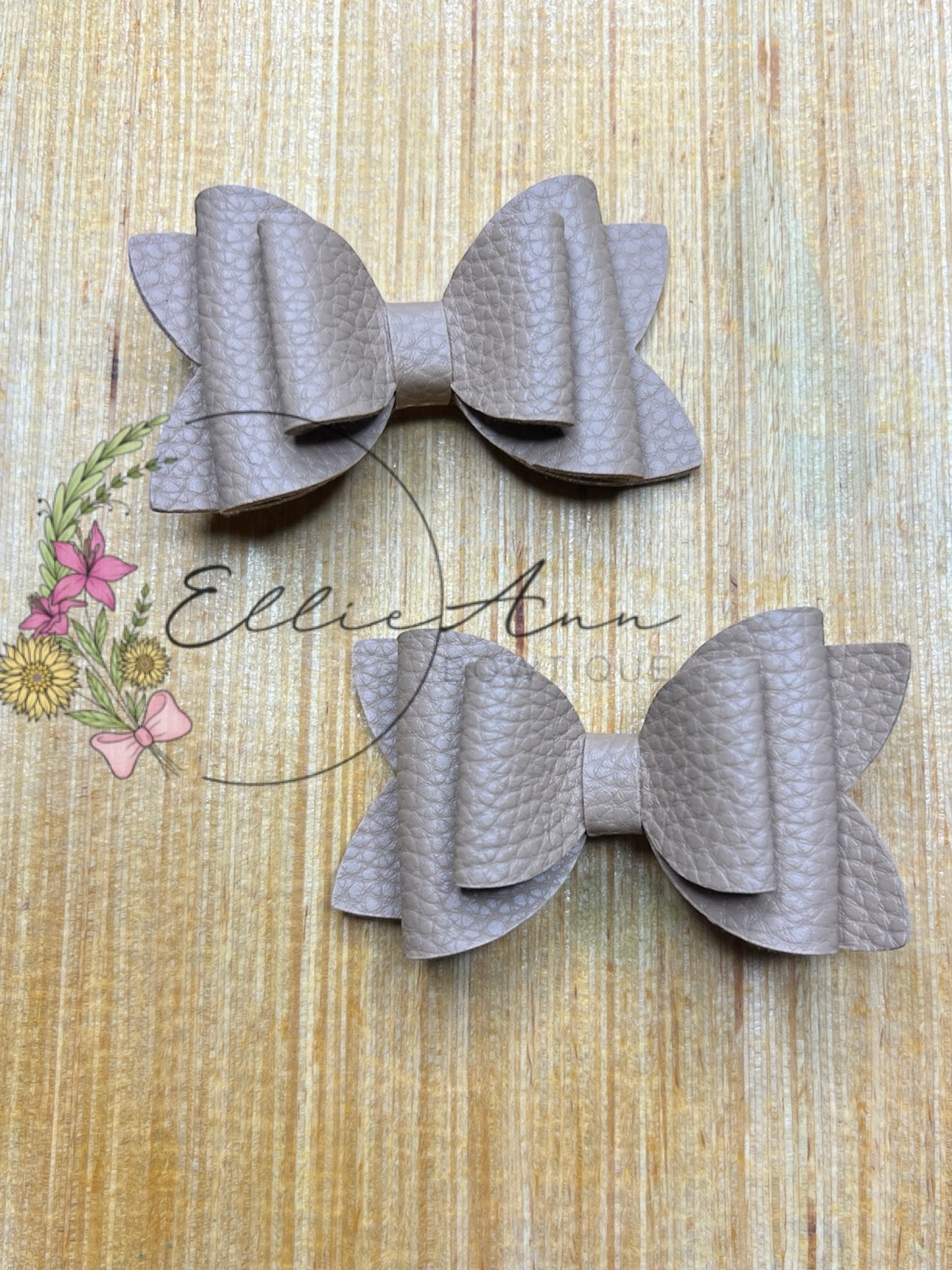 Solids 3inch Leather Pigtail Sets
