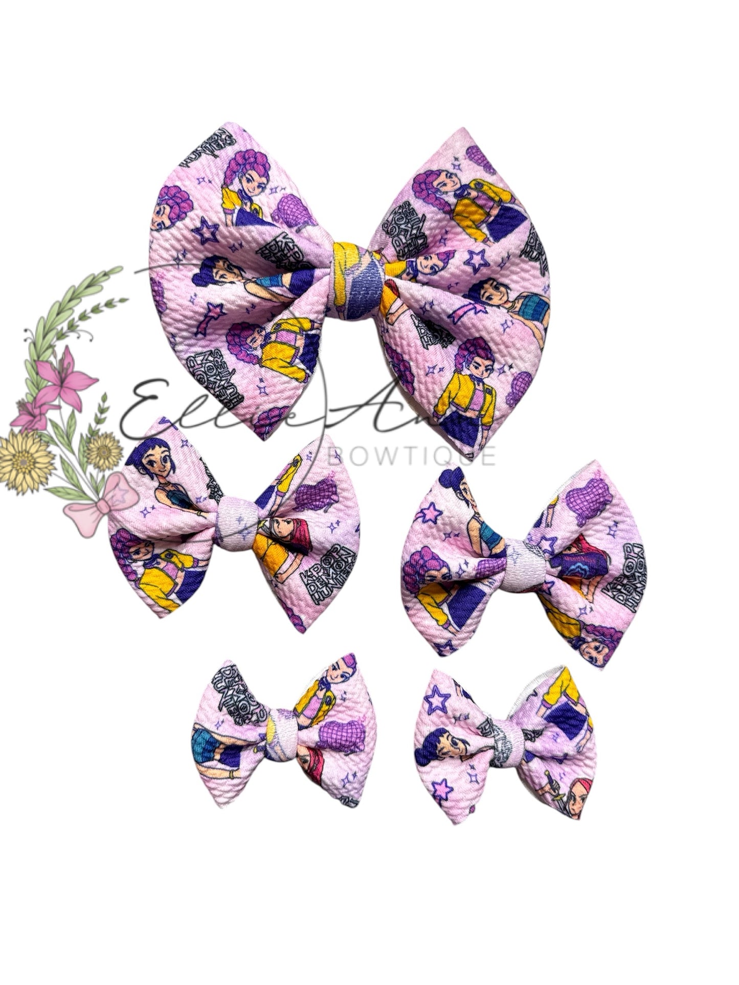 Fabric bows characters