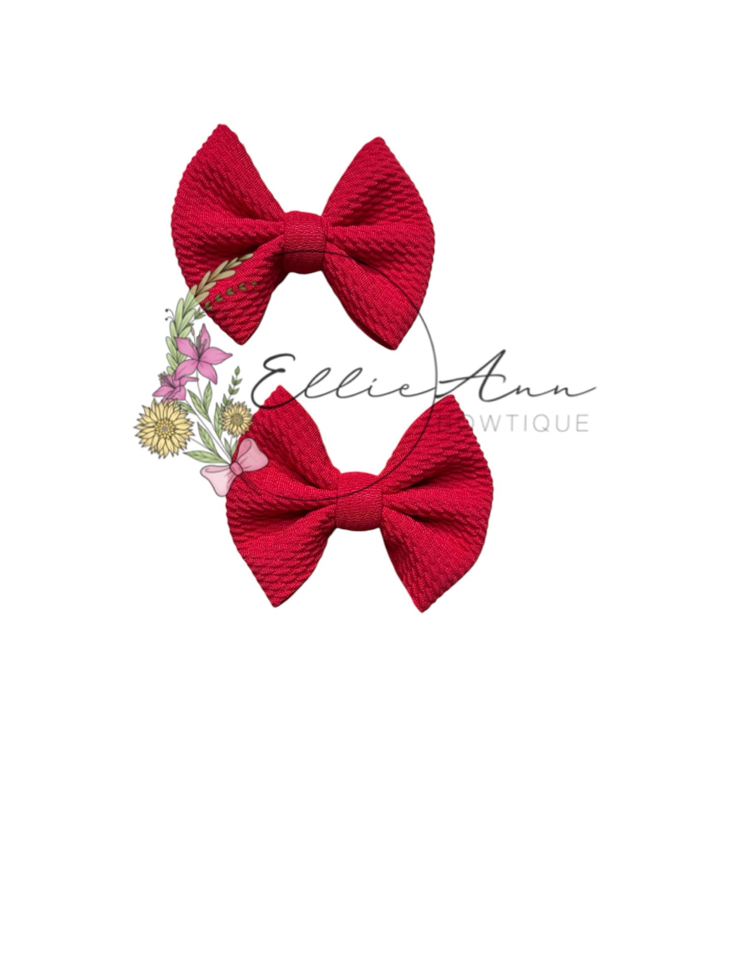 3inch Solid Color fabric Pigtail sets