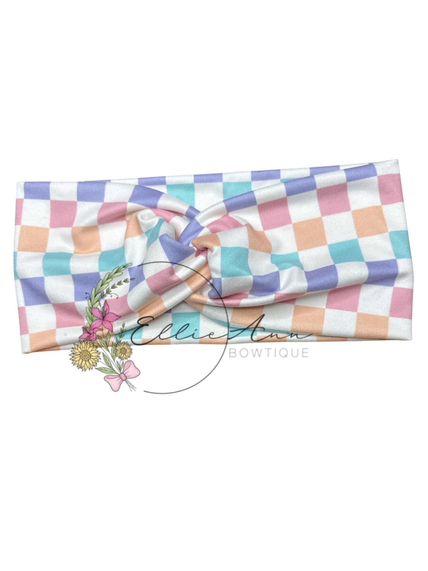 DBP Twist Headbands- Checkered prints