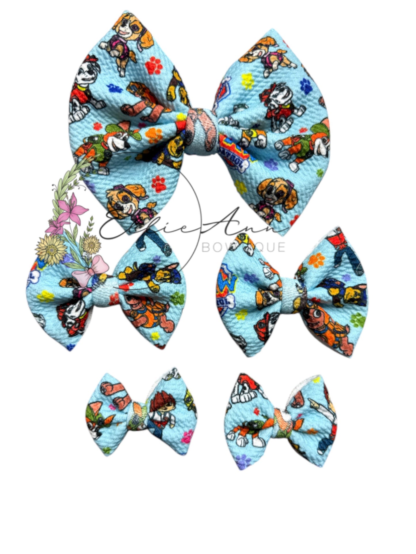 Fabric bows characters