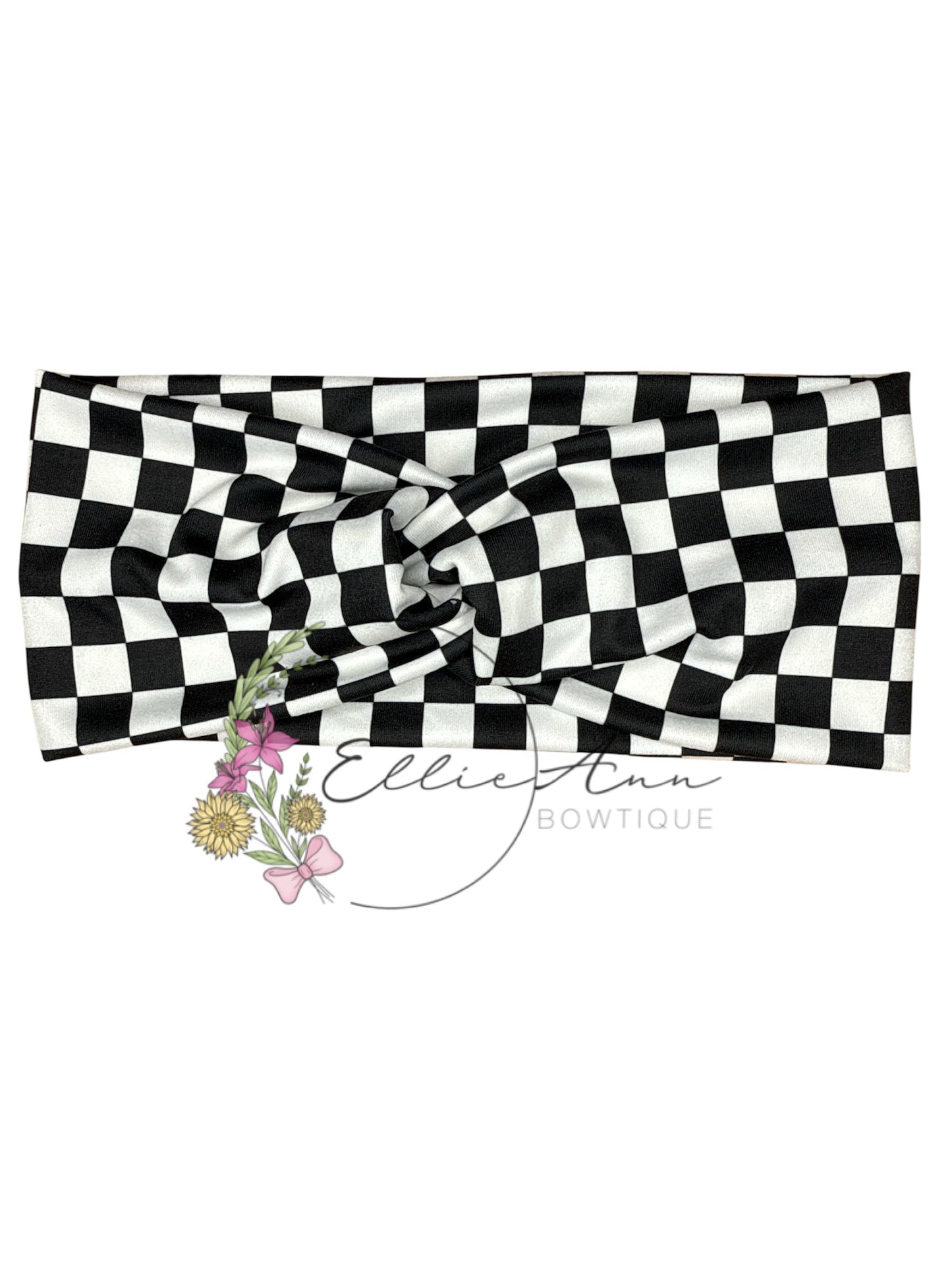 Checkered DBP Twist Headbands
