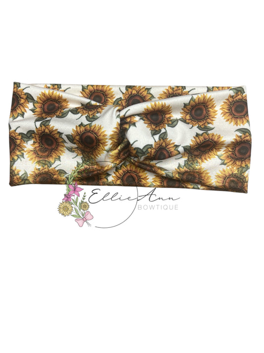 DBP Twist Headbands- Sunflowers