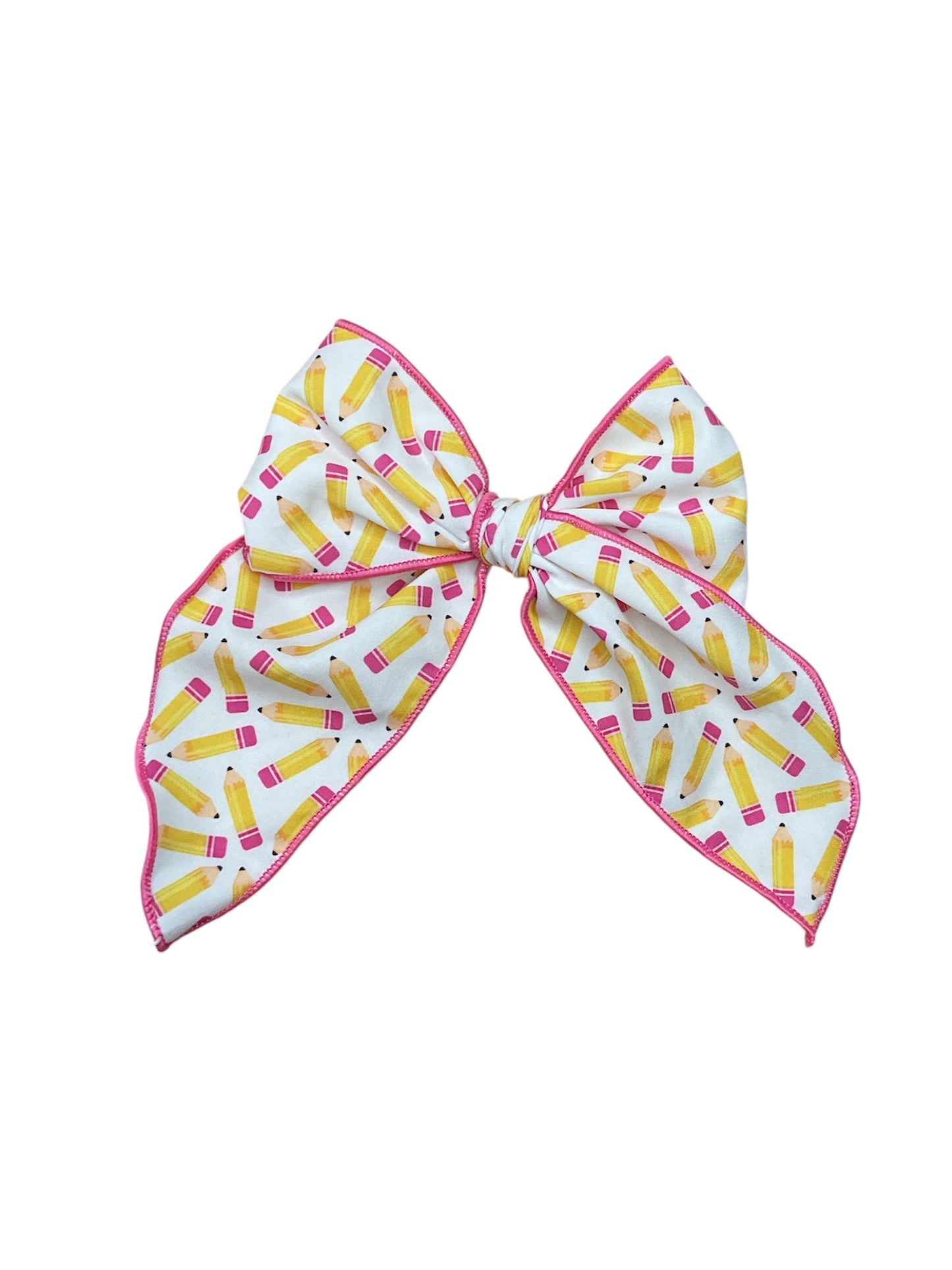 Serged hair bow- school bows