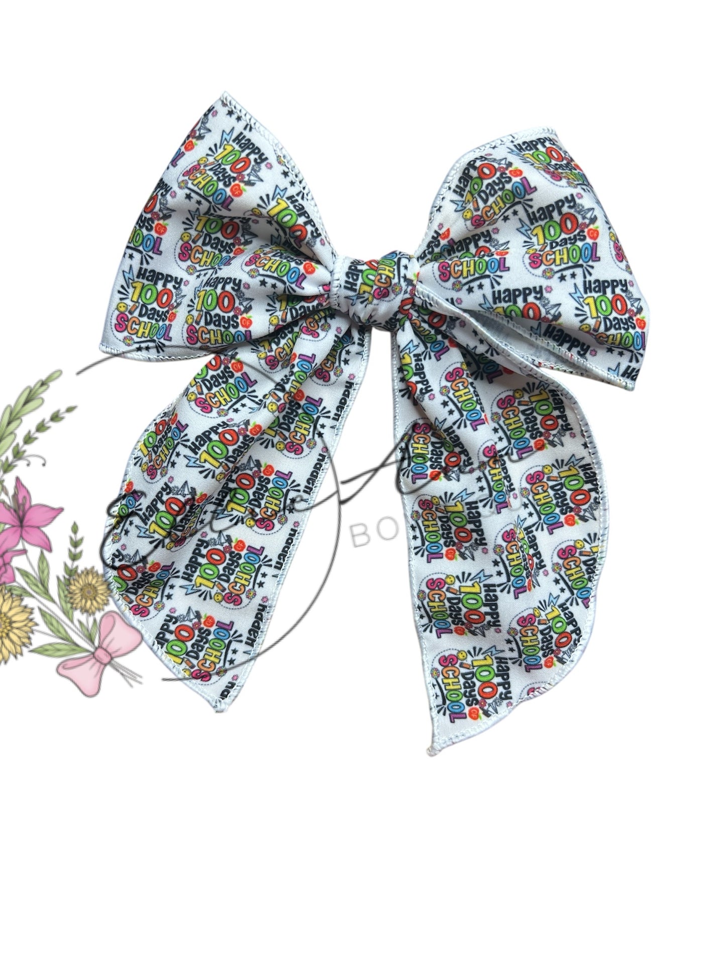 Serged hair bow- school bows