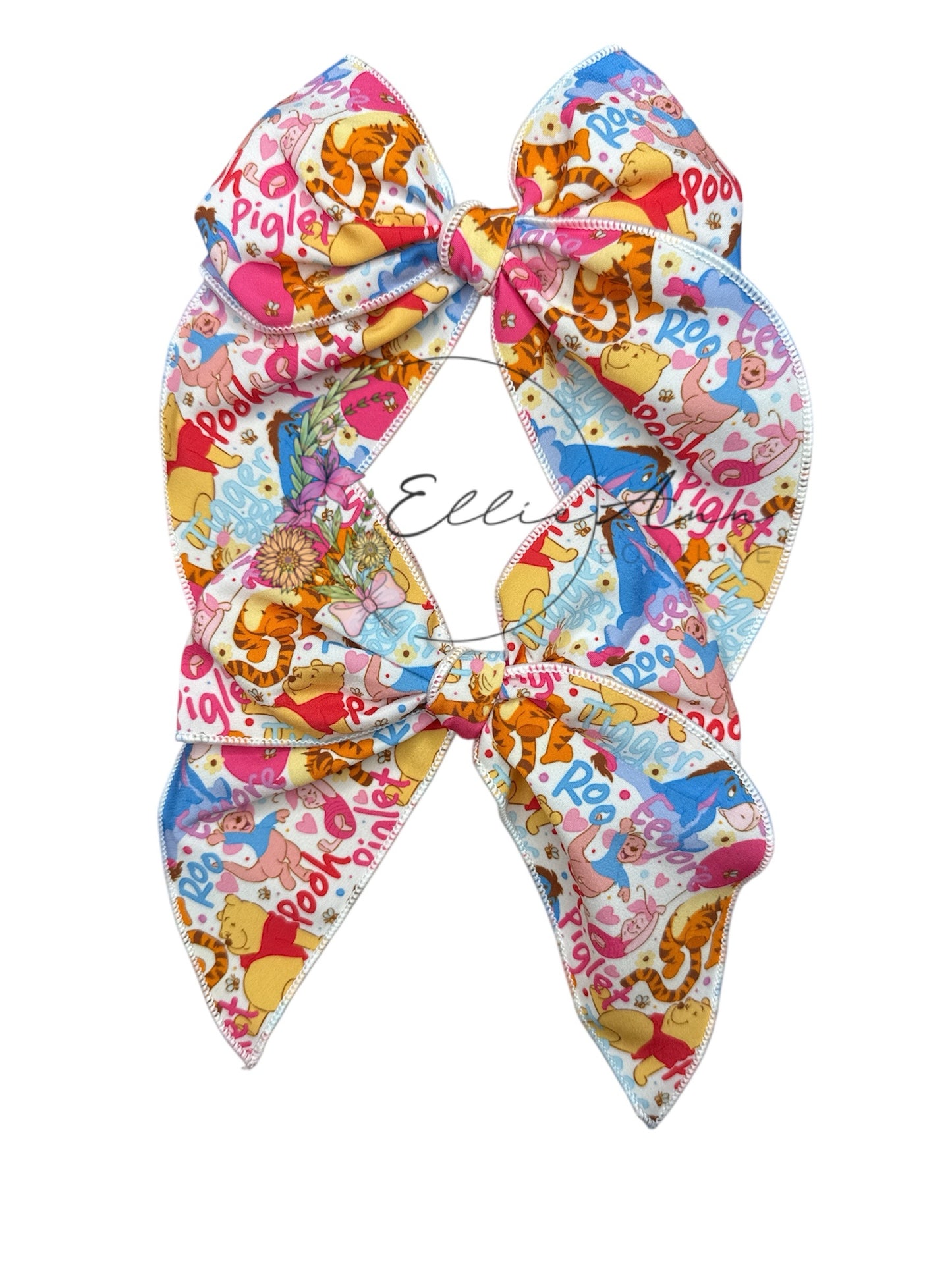 Character Serged hair bows