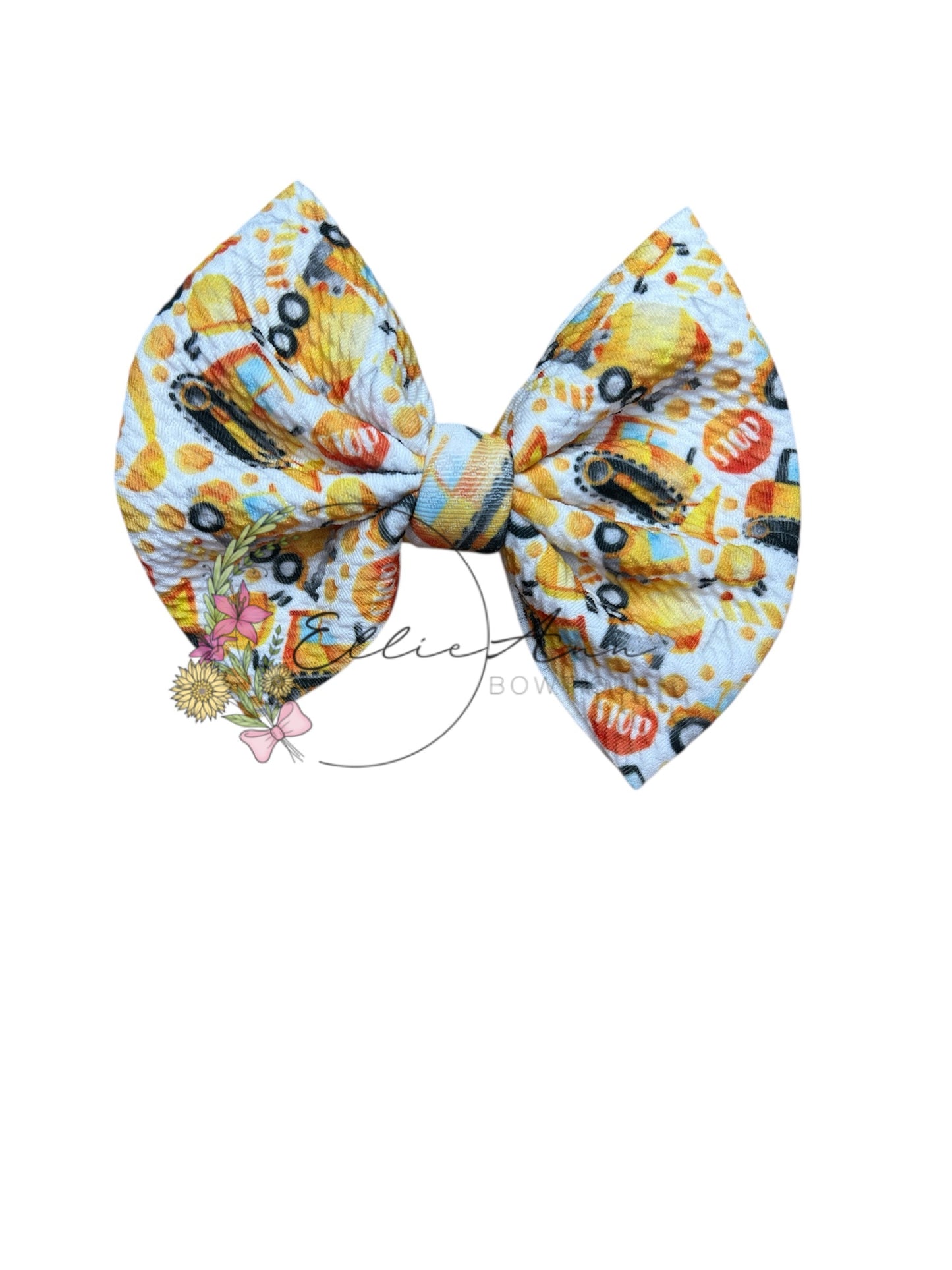 5 inch fabric Bows on clips