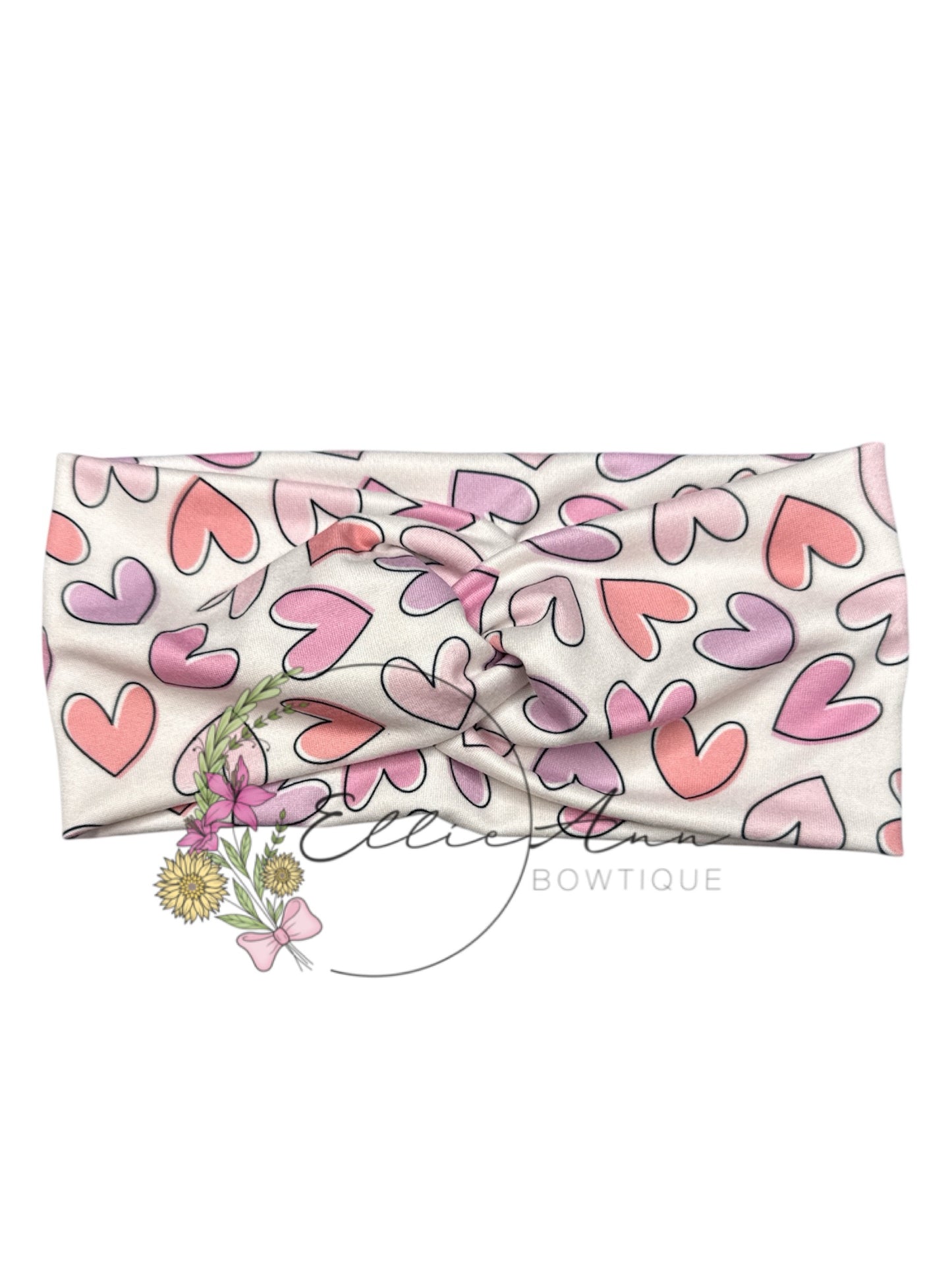 DBP twist headbands-hearts