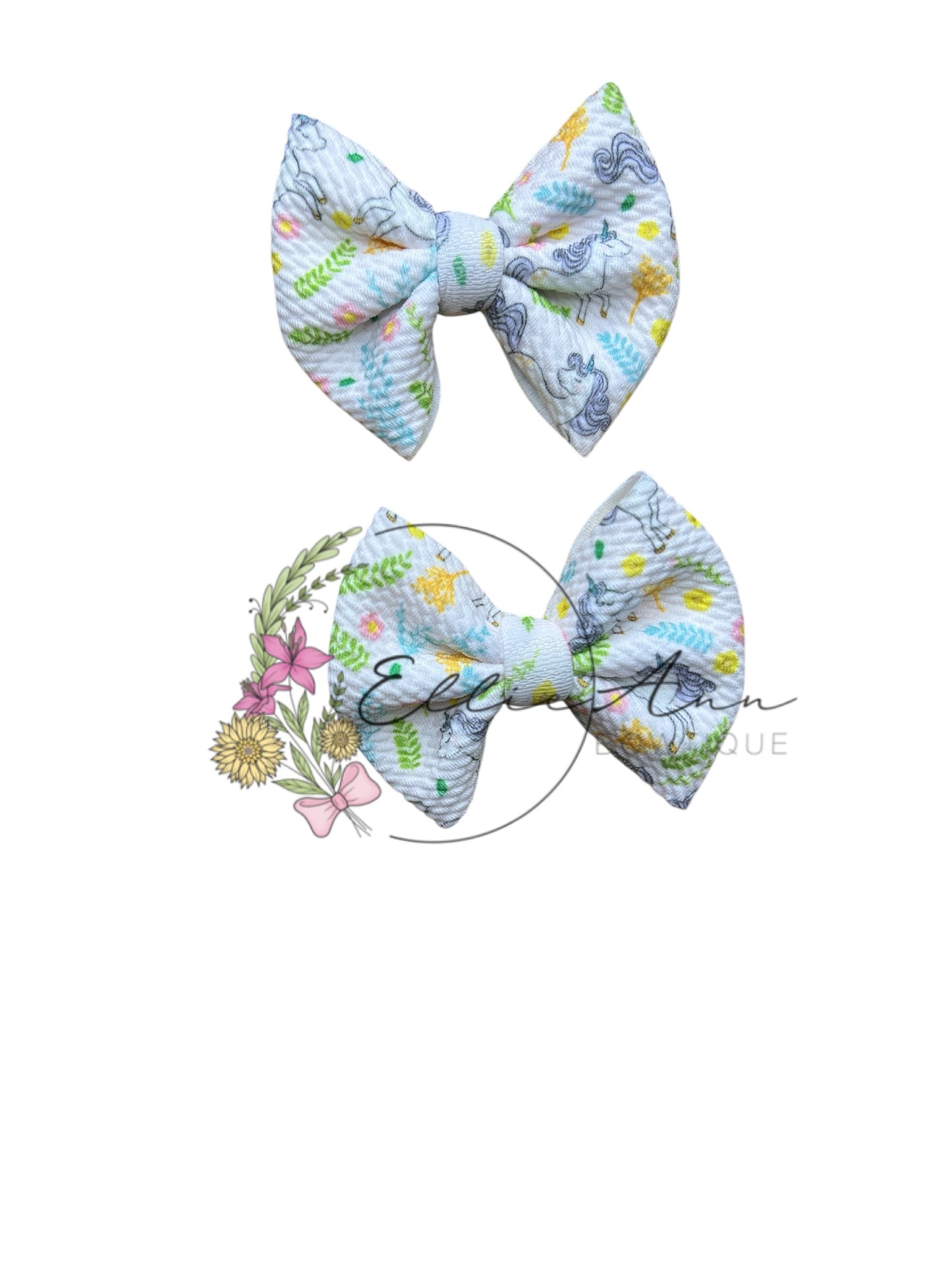 3inch Patterned fabric pigtail sets