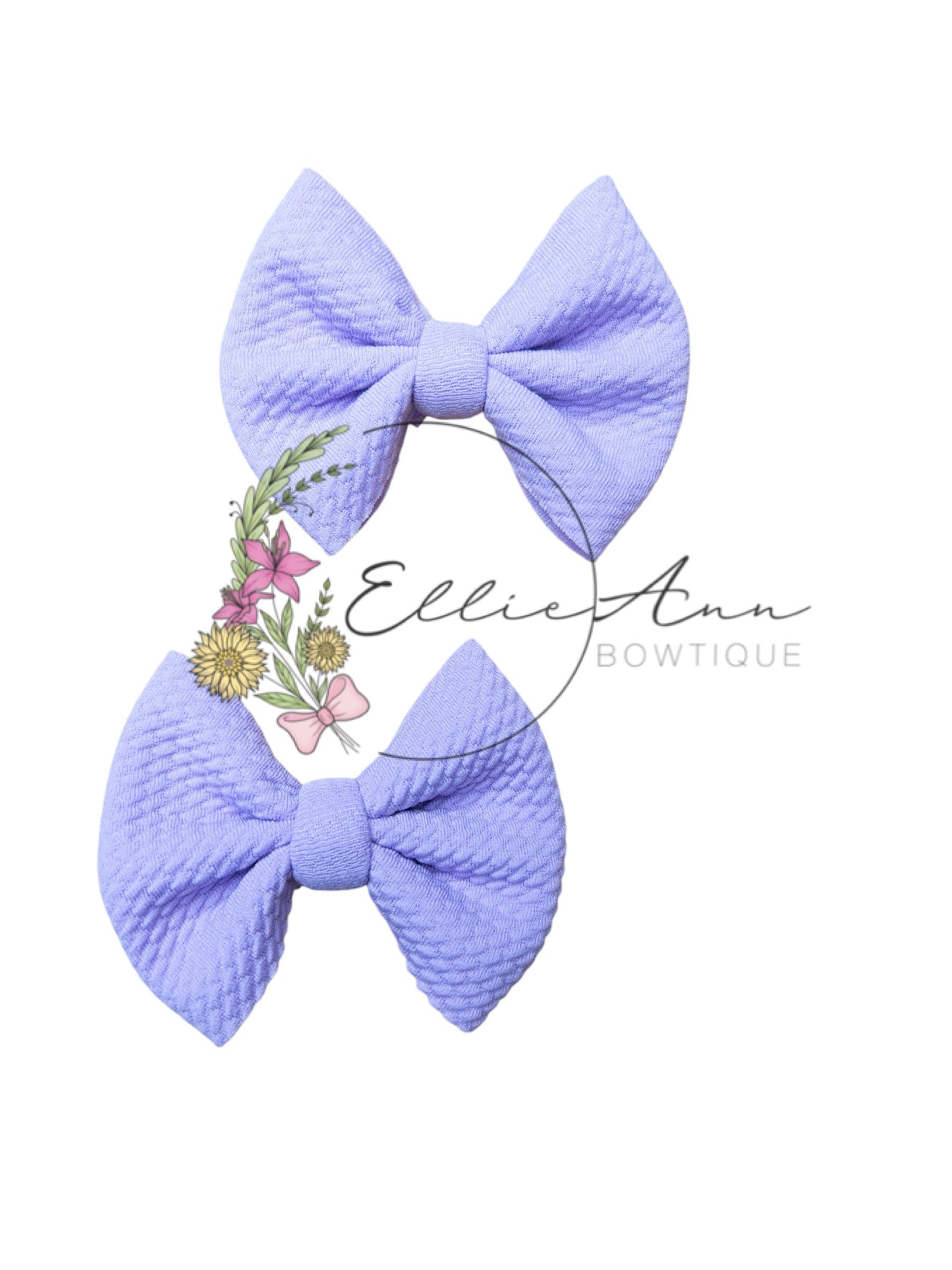 3inch Solid Color fabric Pigtail sets