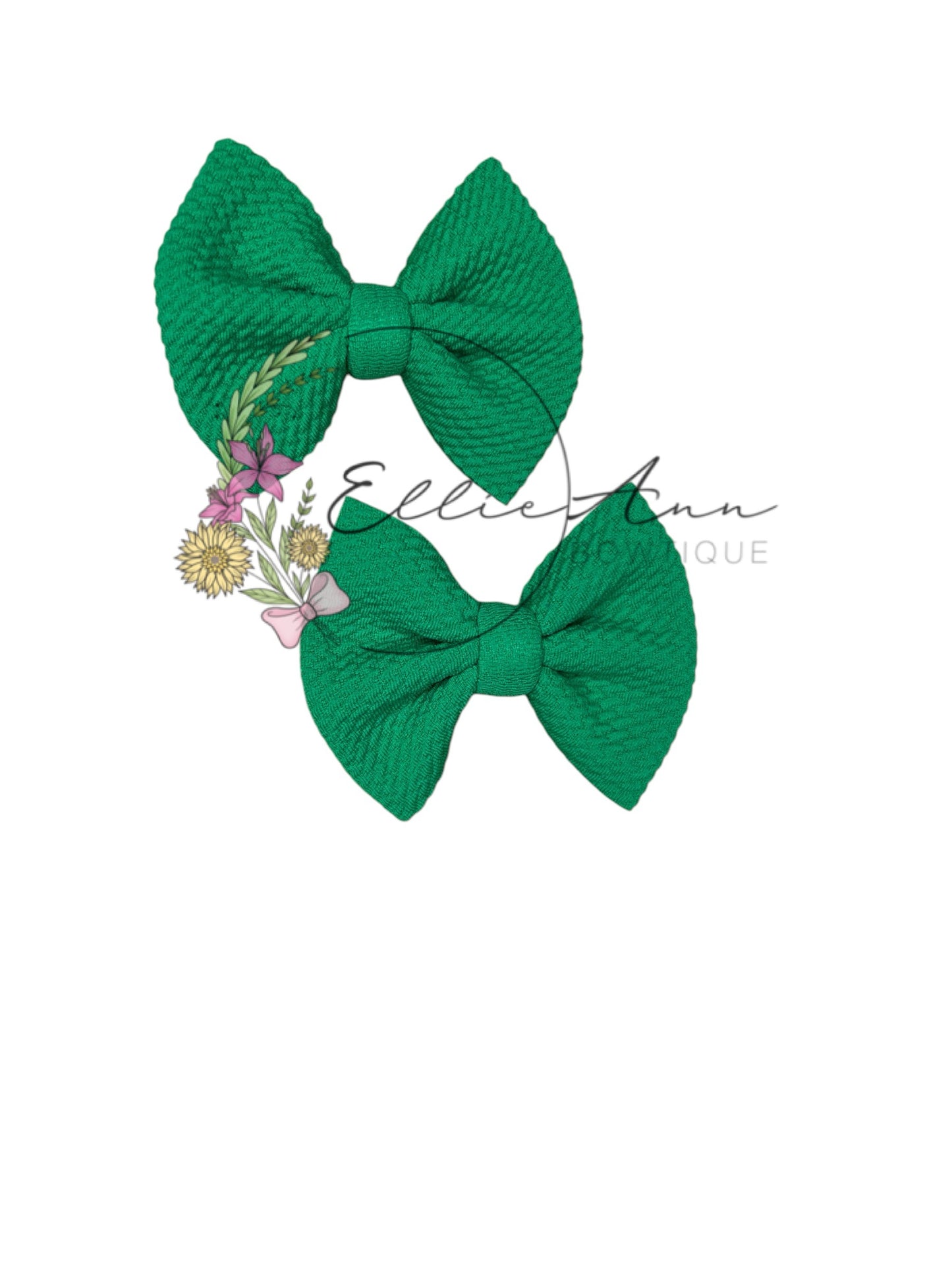 3inch Solid Color fabric Pigtail sets