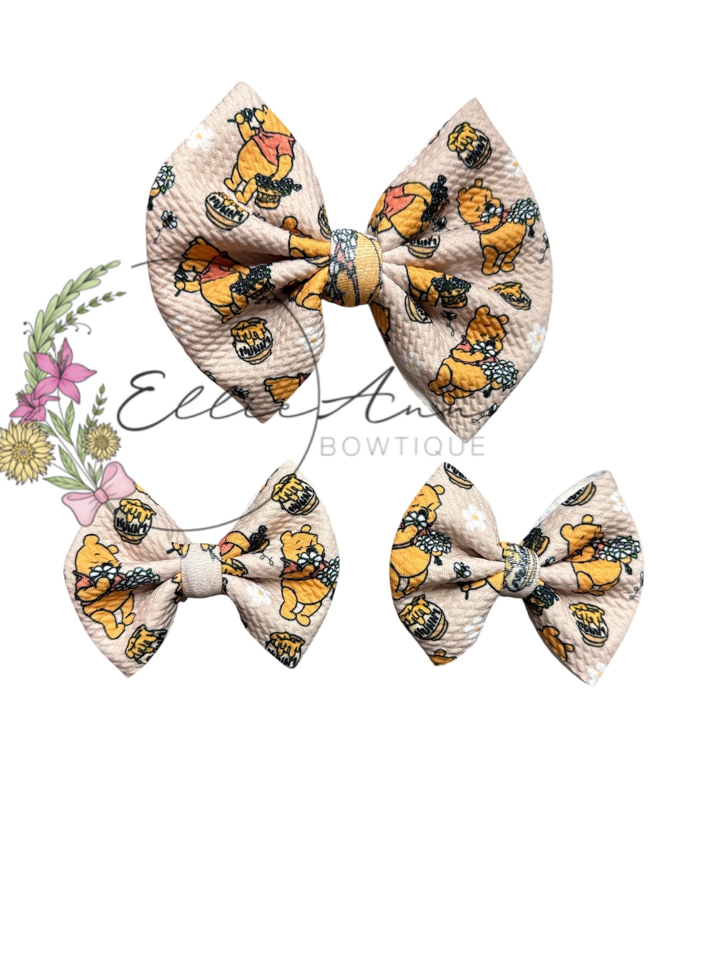 Fabric bows characters