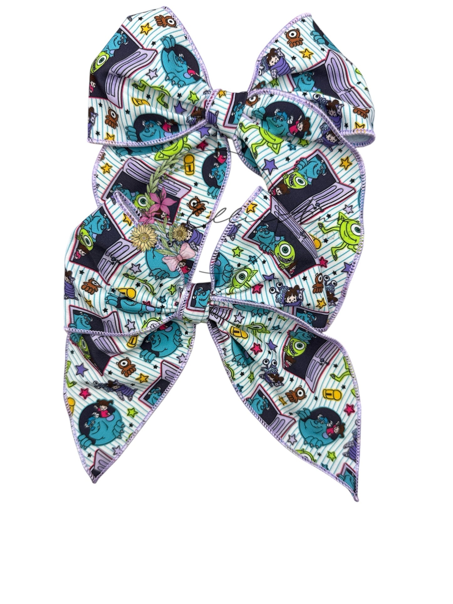 Character Serged hair bows