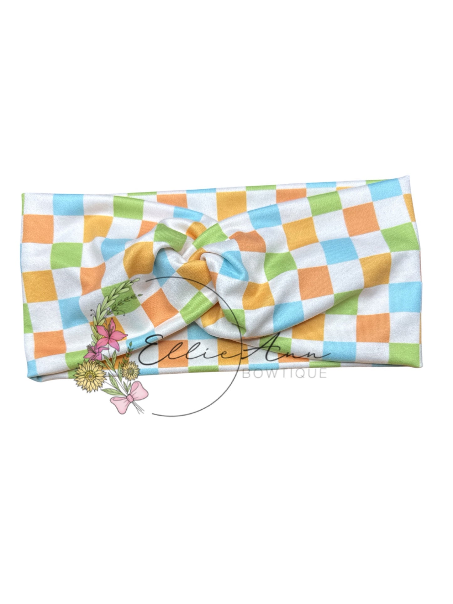 DBP Twist Headbands- Checkered prints