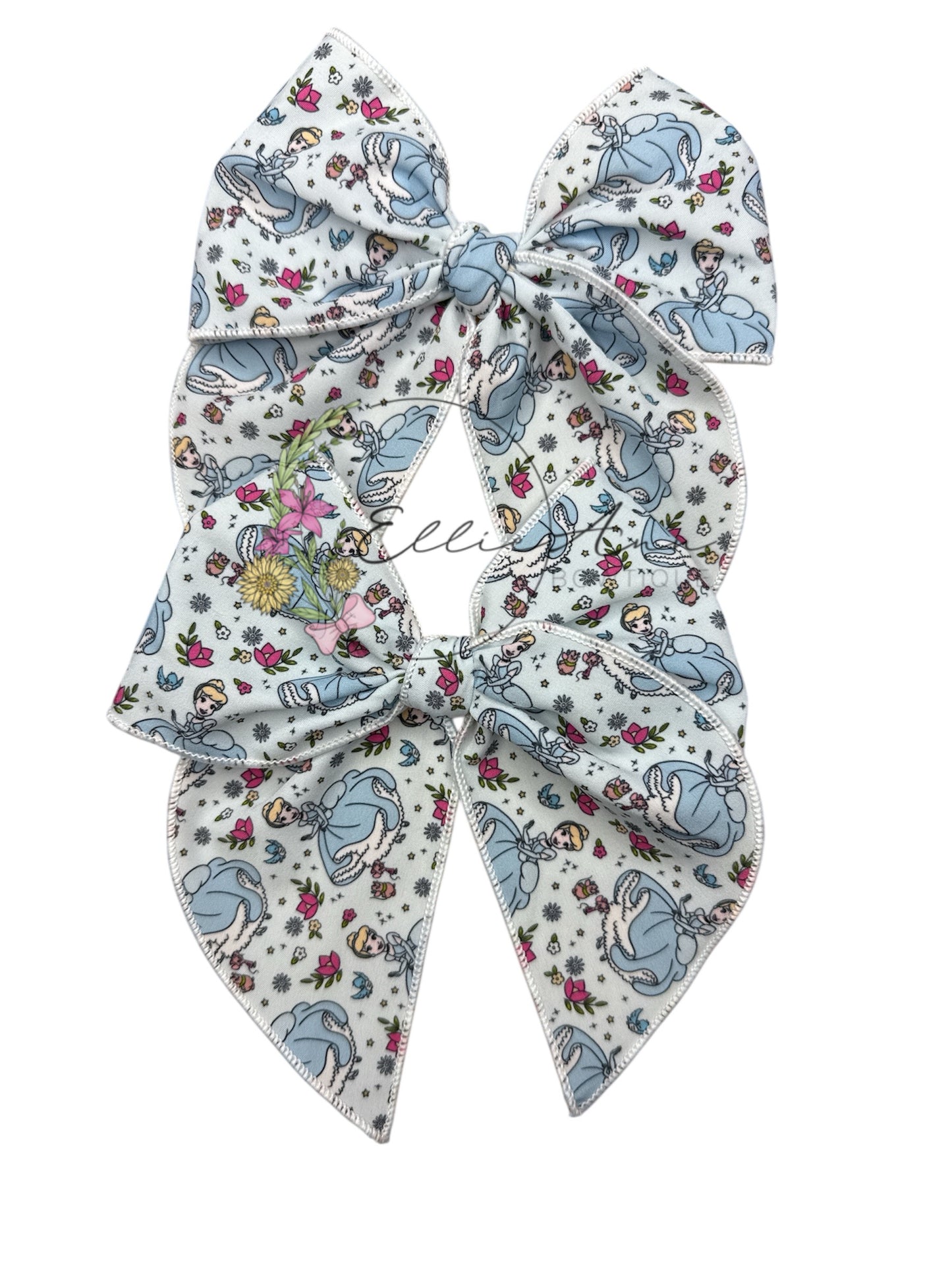 Character Serged hair bows