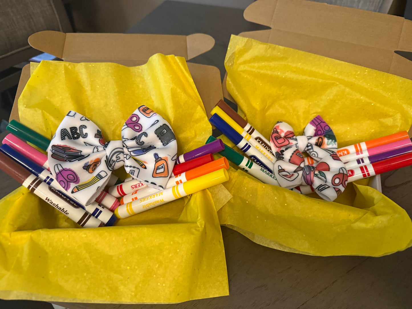 Color me- Back to School Bows