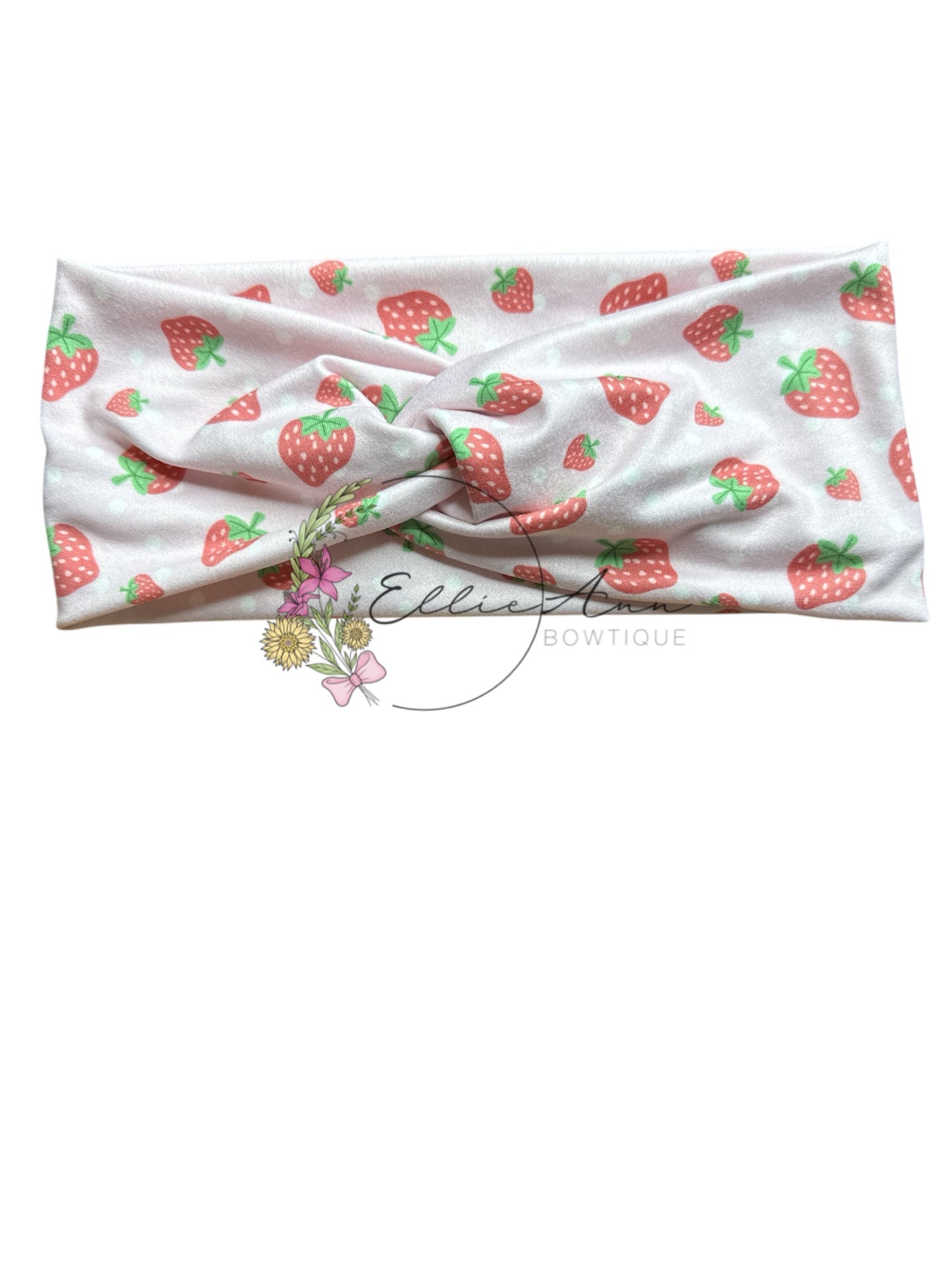 DBP Twist Headbands Strawberries