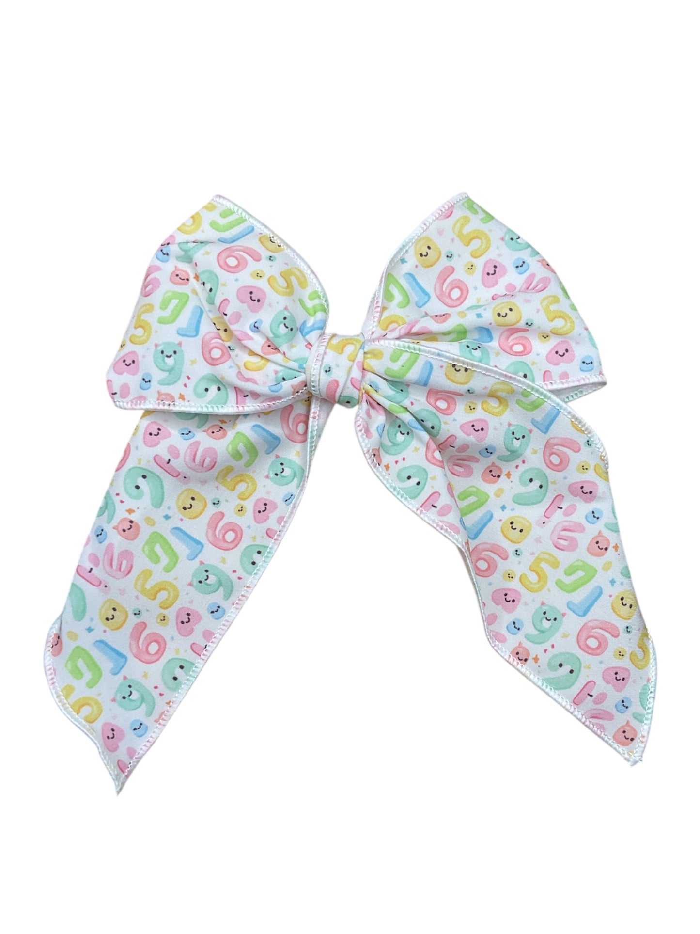 Serged hair bow- school bows