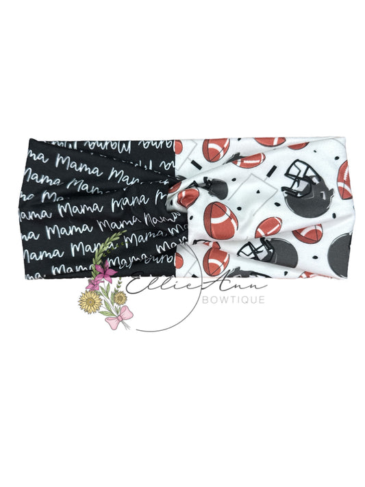 DBP Twist Headband Football Mama