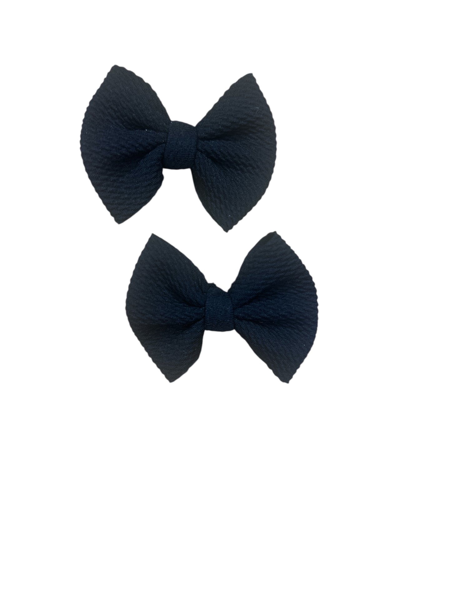 3inch Solid Color fabric Pigtail sets
