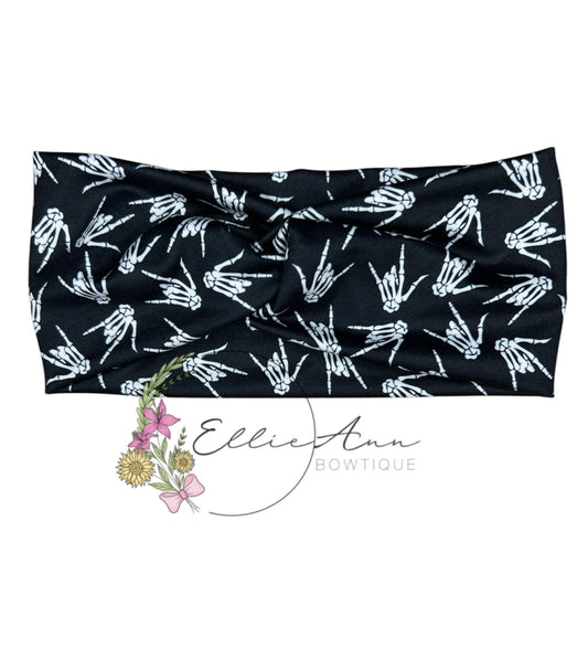 DBP Twist Headbands Skeletal Love