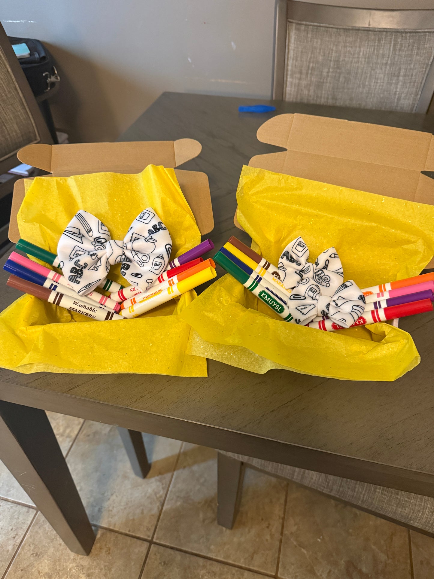 Color me- Back to School Bows