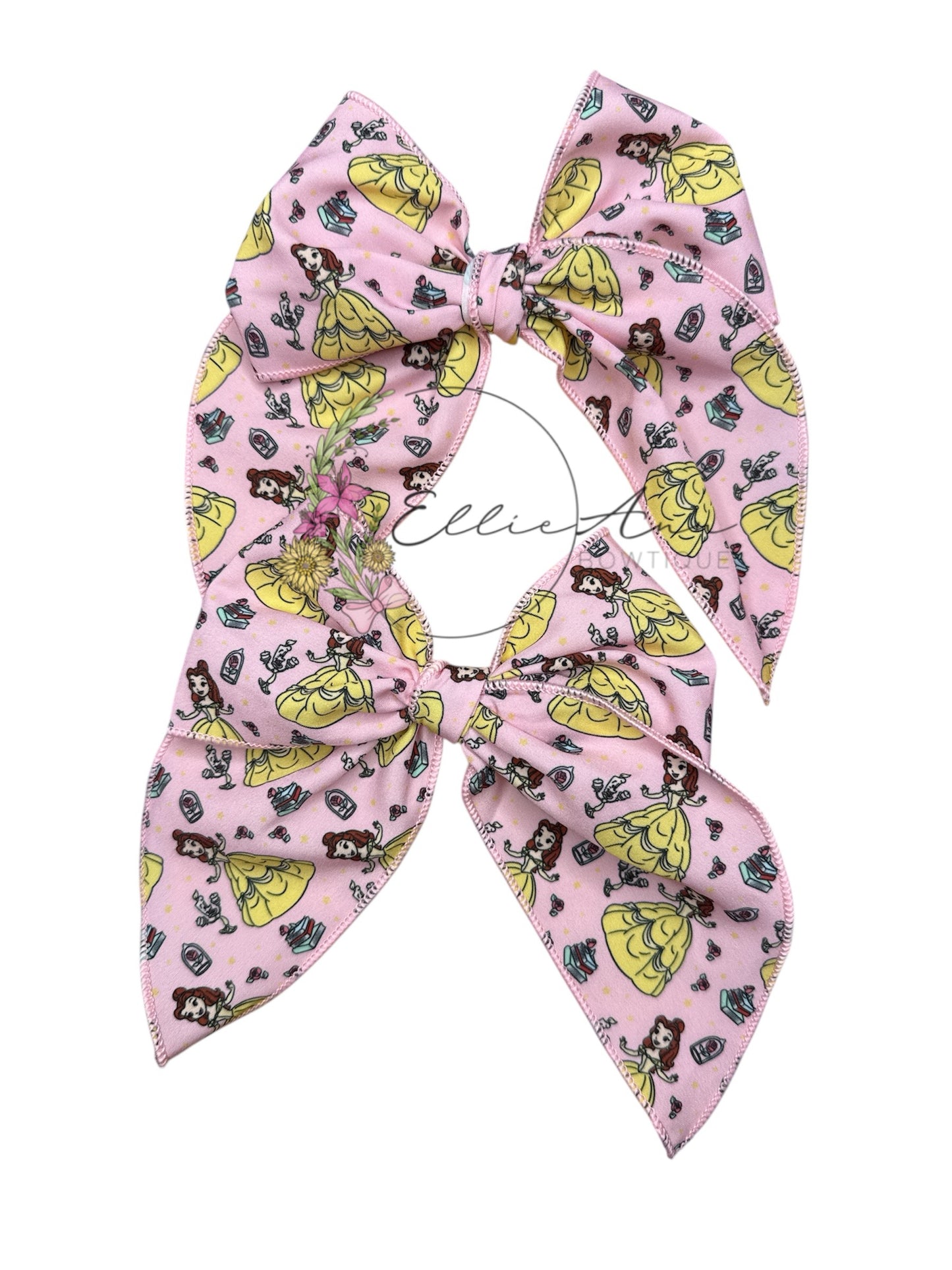 Character Serged hair bows