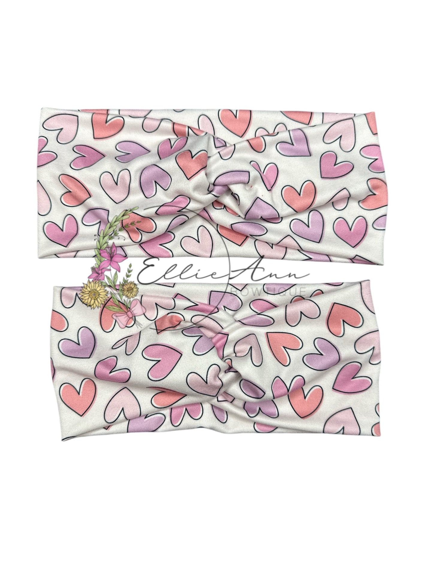DBP twist headbands-hearts