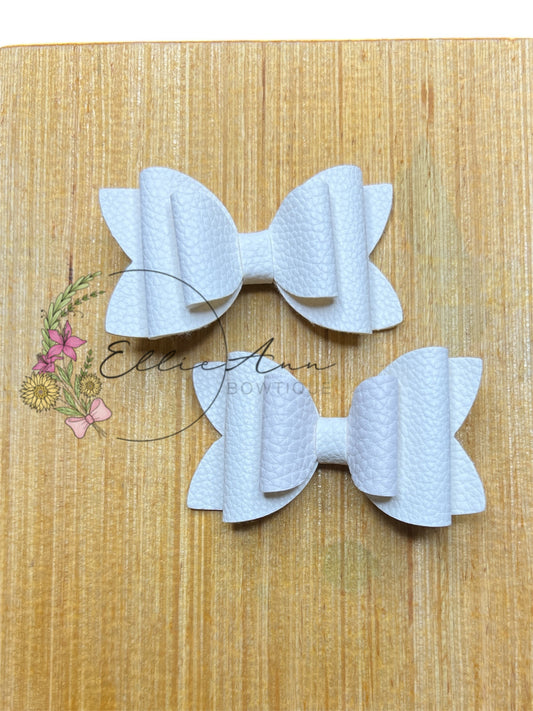 Solids 3inch Leather Pigtail Sets