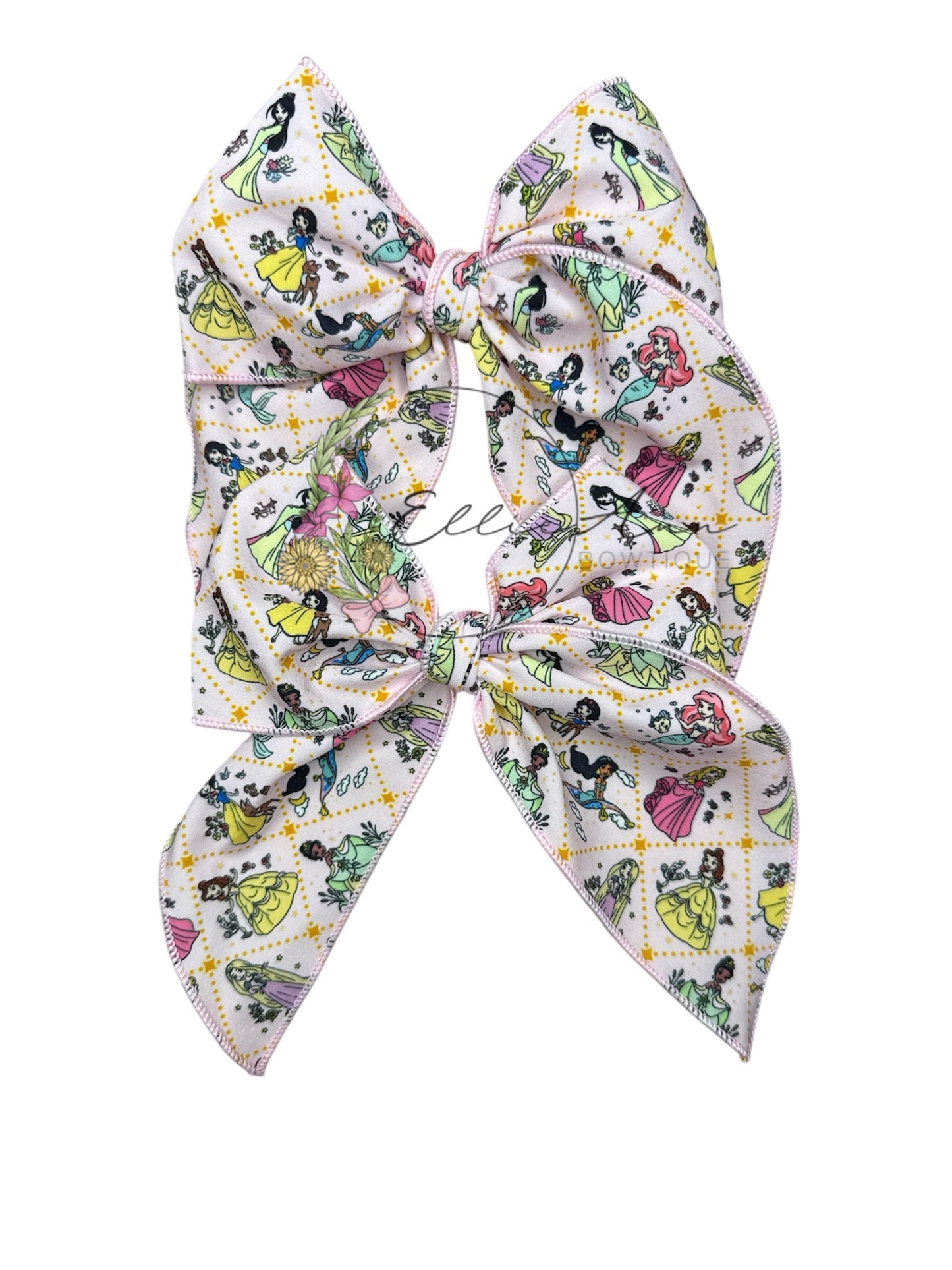 Character Serged hair bows