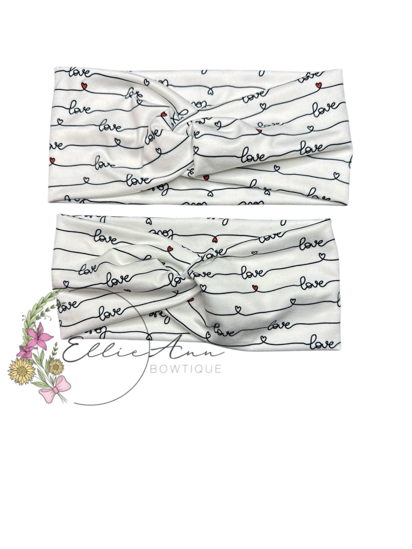 DBP twist headbands-hearts