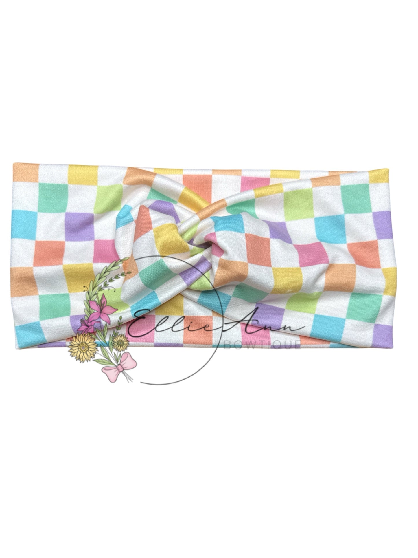 DBP Twist Headbands- Checkered prints