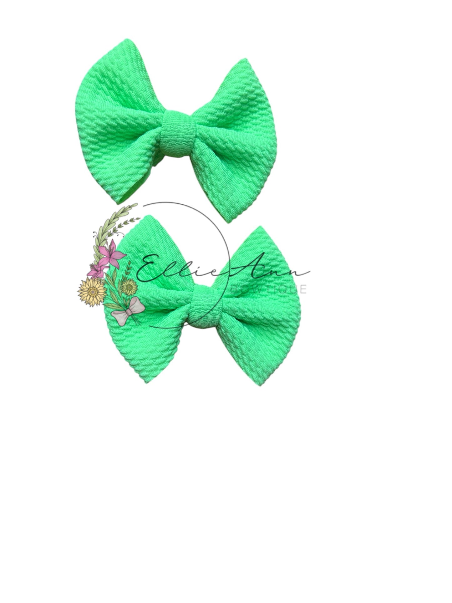 3inch Solid Color fabric Pigtail sets