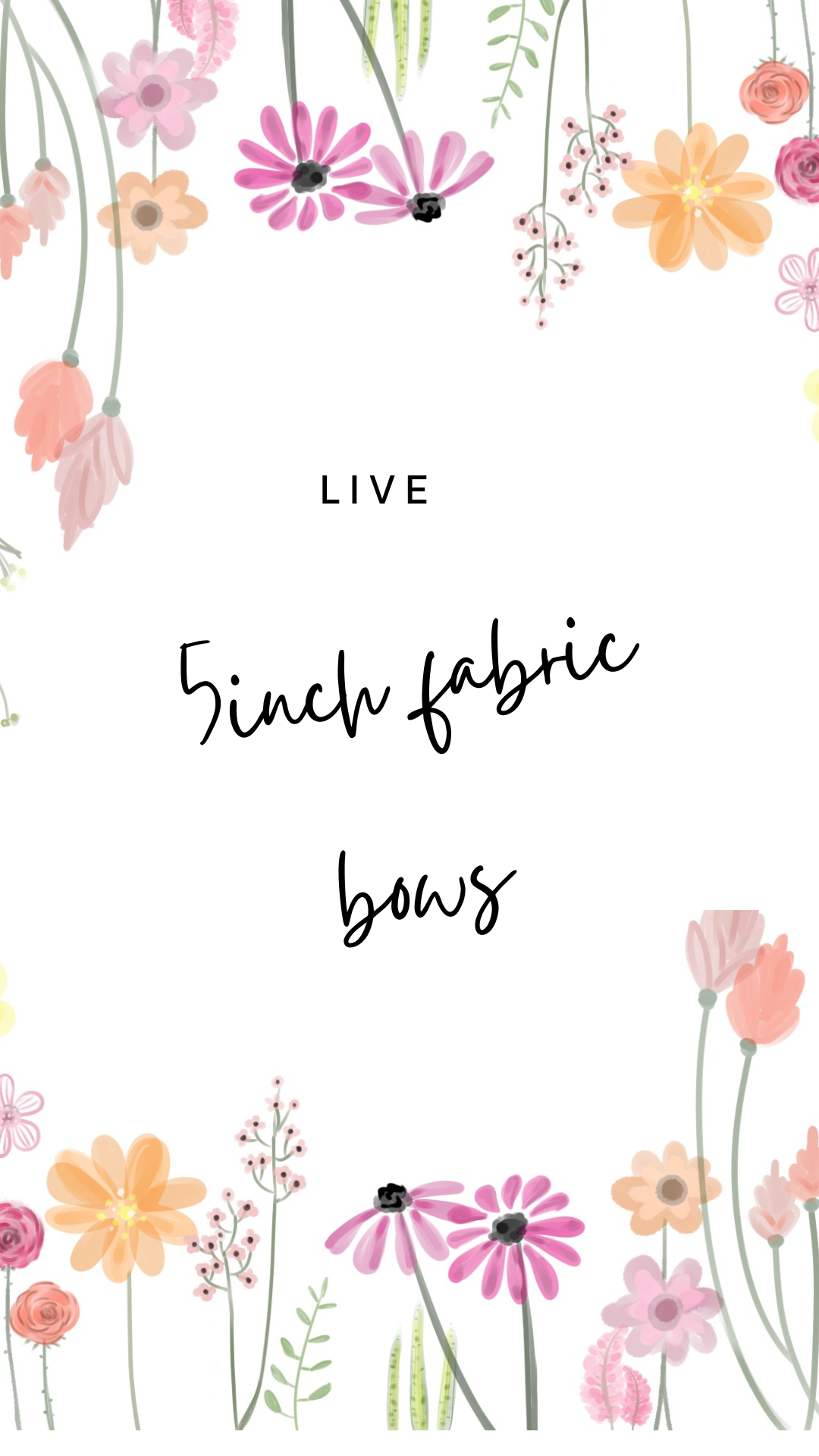 5inch Bullet Fabric Bows