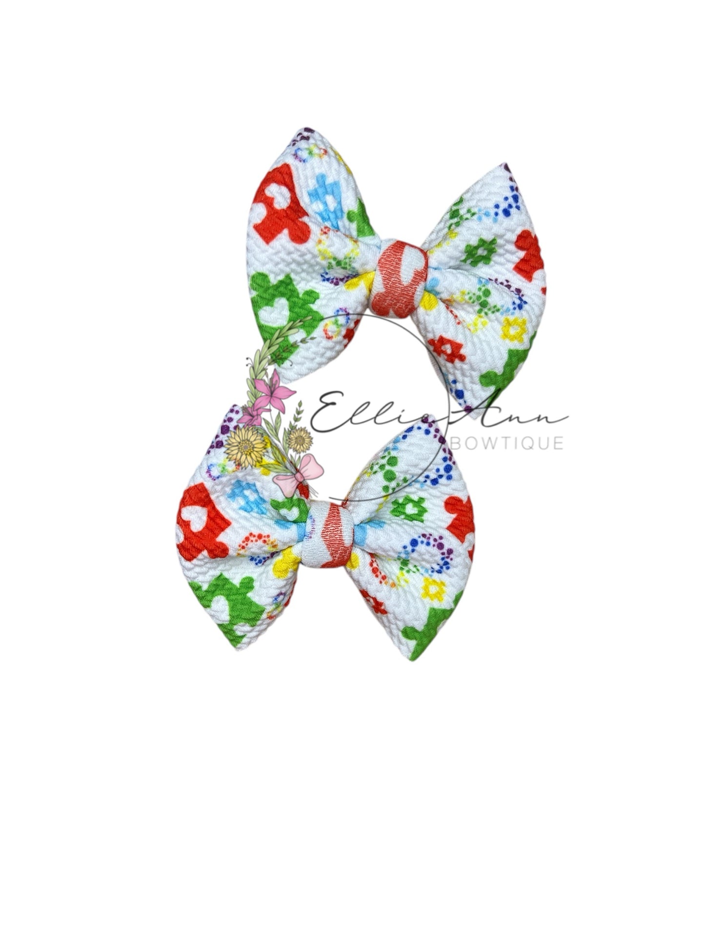 3inch Patterned fabric pigtail sets