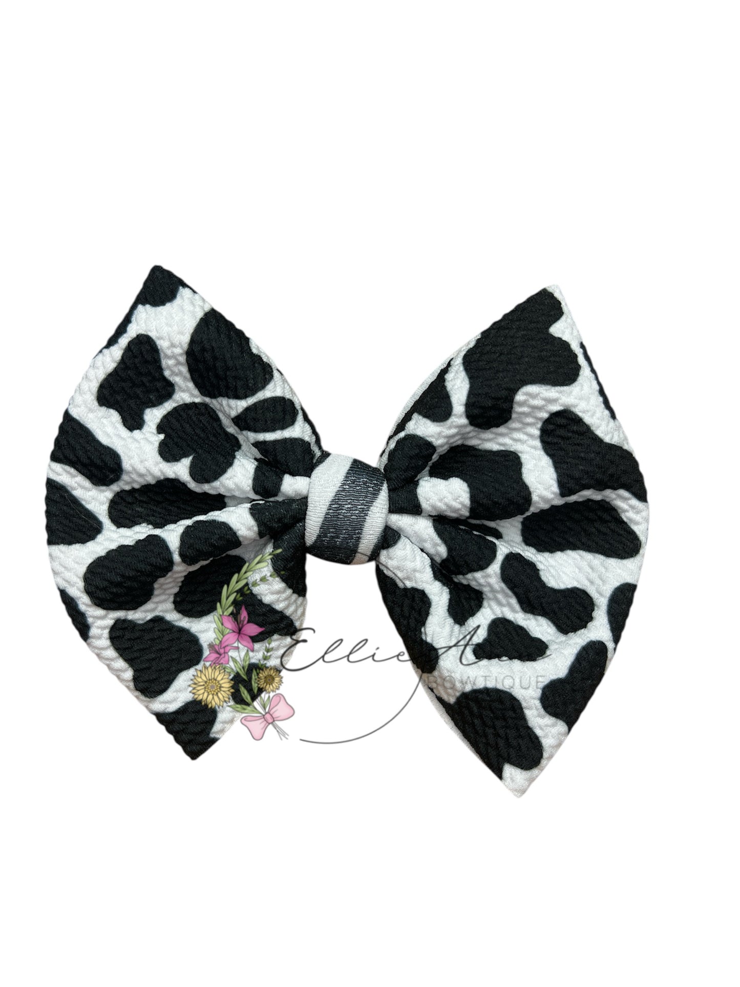 5 inch fabric Bows on clips